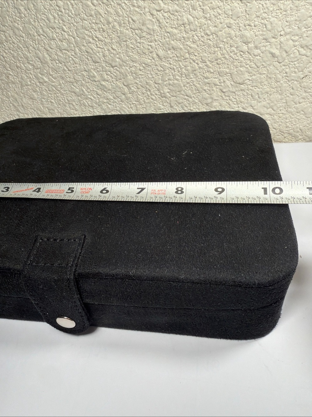 Black Jewelry Travel Case with Snap Closure - Picture 7 of 11
